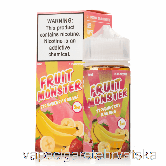 Vape Hrvatska Jagoda Banana - Fruit Monster - 100ml 0mg